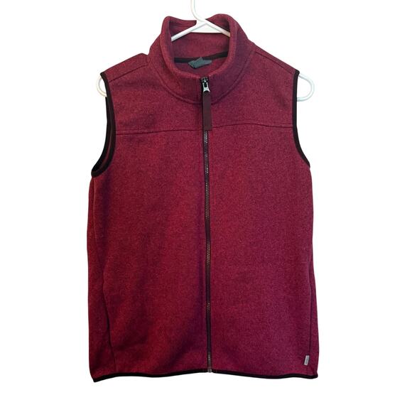 Eddie Bauer Vest Women’s Size S Red Full Zip - Picture 1 of 4